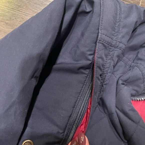 On Course Women’s Navy Quilted Riding Jacket Size S - Picture 6 of 8